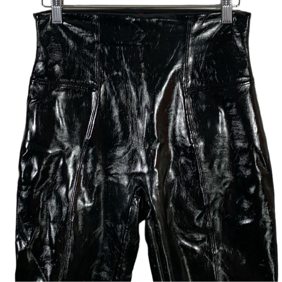 Spanx Faux Patent Leather High Waist Leggings Size Large - Picture 4 of 9